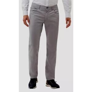 Brax Feel Good Cooper Fancy Mid Rise Straight Pants Gray Men's Size 35 / 32